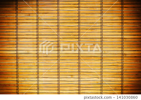 Wallpaper, bamboo and texture with wooden blinds for shade, cover or pattern of abstract wall, design or color background. Detail of wood surface, stripes and lines with exterior or modern curtains Wallpaper, bamboo and texture with wooden blinds for shade, cover or pattern of abstract wall, design or color background. Detail of wood surface, stripes and lines with exterior or modern curtains 141030860