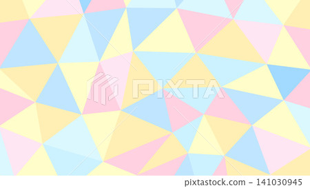 Pastel color polygon background material Pastel color polygon background material 141030945