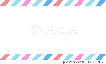 Light blue and pink diagonal striped background Light blue and pink diagonal striped background 141030947