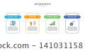 Business infographic template with modern design elements and icons in vector 141031158