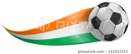 Wavy and sinuous line in the national flag of Ivory Coast. vector illustration Wavy and sinuous line in the national flag of Ivory Coast. vector illustration 141031553