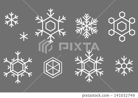Various snowflakes set Various snowflakes set 141032749