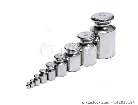 Metal weights for scales: weight control concept 141033184