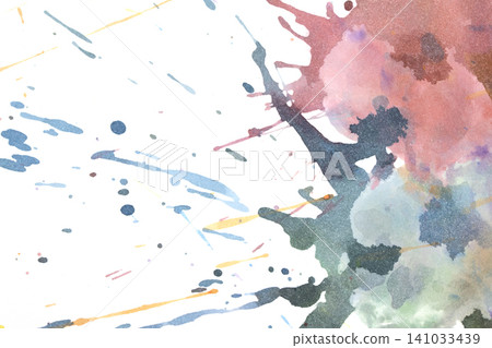 Real paint vibrant splatters and splashes artistic expression explosion Real paint vibrant splatters and splashes artistic expression explosion 141033439