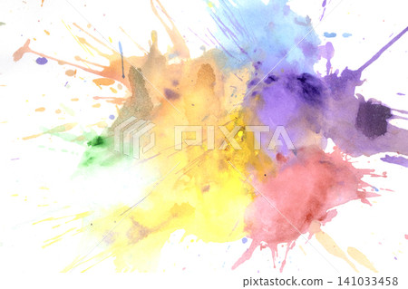 Real paint vibrant splatters and splashes artistic expression explosion Real paint vibrant splatters and splashes artistic expression explosion 141033458