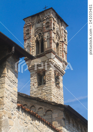 Unique Gothic-Romanesque bell tower of the Church of Santa Maria Maddalena in Ossuccio Unique Gothic-Romanesque bell tower of the Church of Santa Maria Maddalena in Ossuccio 141033481