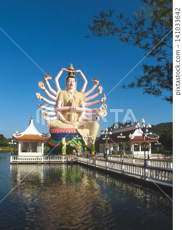 Gigantic 18-armed Guanyin statue at Wat Plai Laem temple on Koh Samui 141033642