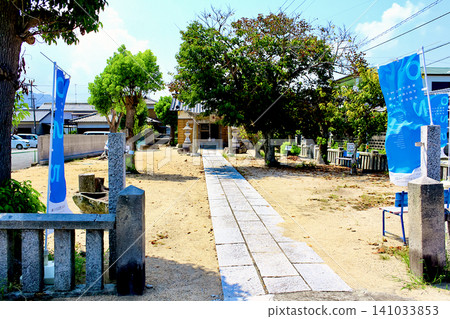 [Kagawa] Summer in Higashi-Kagawa: Ebisu Shrine near Hikita Fishing Port 141033853