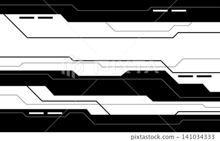 Abstract black circuit board technology connected lines electronics elements computer motherboard chip processor semiconductor digital on white background vector Abstract black circuit board technology connected lines electronics elements computer motherboard chip processor semiconductor digital on white background vector 141034333