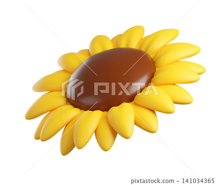 3d Sunflower icon 3d Sunflower icon 141034365