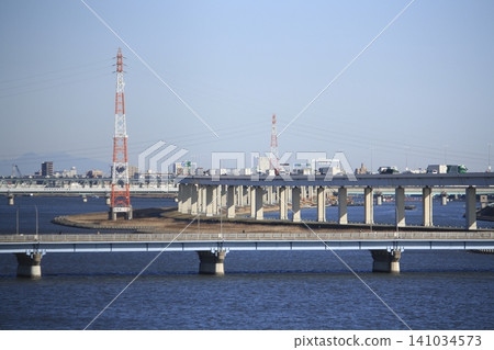 荒川河口大橋(東京都江東區/江戶川區) 荒川河口大橋(東京都江東區/江戶川區) 141034573