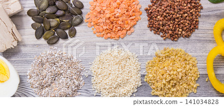 Healthy nutritious food as source natural vitamin B6, fiber and other minerals Healthy nutritious food as source natural vitamin B6, fiber and other minerals 141034828