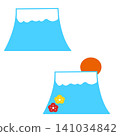 Illustration of Mount Fuji for New Year's Day 141034842