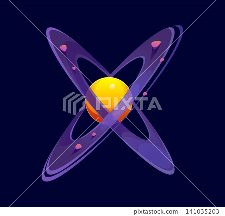 Cartoon space alien fantasy planet font letter X. Universe science type letter, cosmos discovery kids ABC typeface isolated vector sign. Space research English alphabet font symbol or element Cartoon space alien fantasy planet font letter X. Universe science type letter, cosmos discovery kids ABC typeface isolated vector sign. Space research English alphabet font symbol or element 141035203