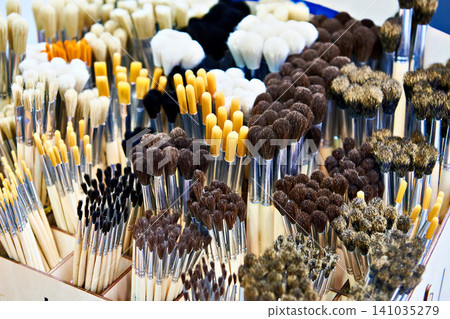 Art brushes for painting in store Art brushes for painting in store 141035279