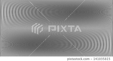 Vertical wave lines create a fade stripe texture. Abstract monochrome pattern with undulate bands and gradient transitions for modern graphic backgrounds. 141035815