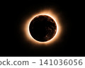 Eclipse Solar Event: Moon, Astronomy, Celestial Phenomenon Casting Shadow in the Cosmic Space 141036056
