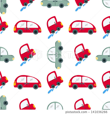 Seamless pattern. Vector background for children 141036266