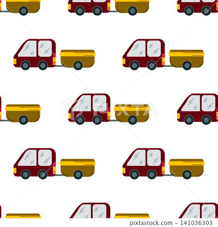 Seamless pattern. Vector background for children 141036303