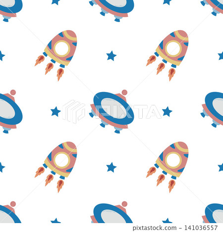 Seamless pattern. Vector background for children 141036557