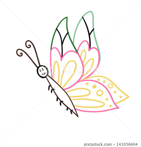 Cute vector icon in outline style Cute vector icon in outline style 141036604
