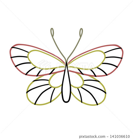 Cute vector icon in outline style Cute vector icon in outline style 141036610