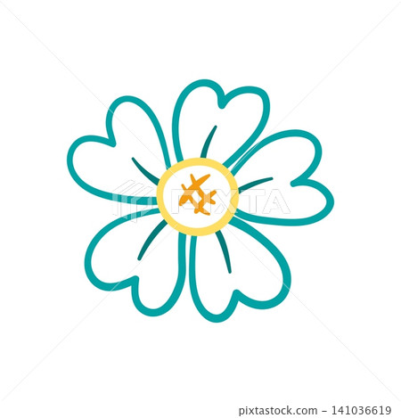 Cute vector icon in outline style Cute vector icon in outline style 141036619