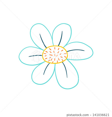 Cute vector icon in outline style 141036621