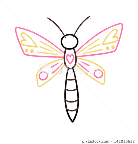 Cute vector icon in outline style Cute vector icon in outline style 141036638