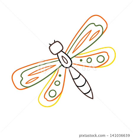 Cute vector icon in outline style Cute vector icon in outline style 141036639