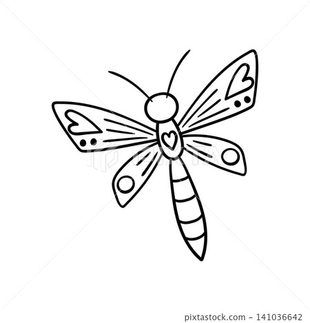 Cute vector icon in outline style Cute vector icon in outline style 141036642