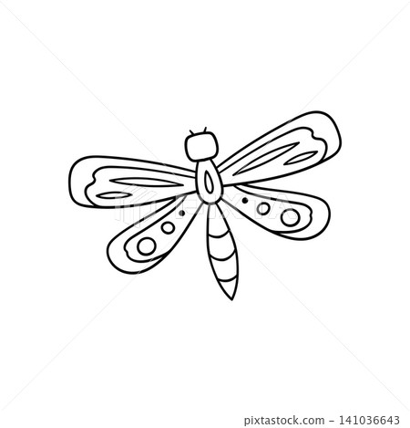 Cute vector icon in outline style Cute vector icon in outline style 141036643