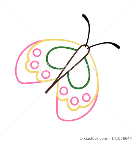 Cute vector icon in outline style Cute vector icon in outline style 141036644