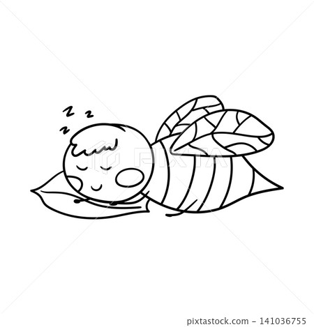 Cute vector icon in outline style 141036755