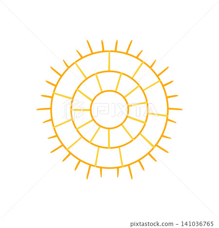 Cute vector icon in outline style Cute vector icon in outline style 141036765