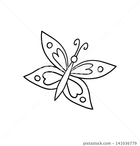 Cute vector icon in outline style Cute vector icon in outline style 141036779