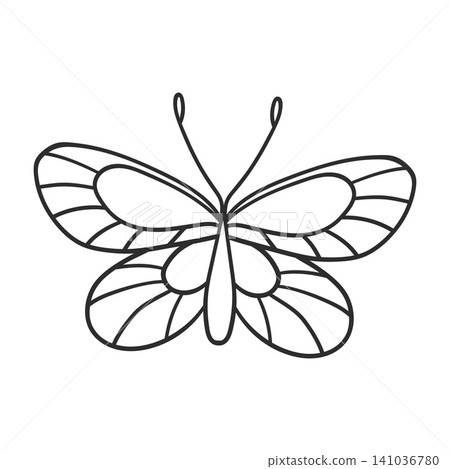 Cute vector icon in outline style Cute vector icon in outline style 141036780