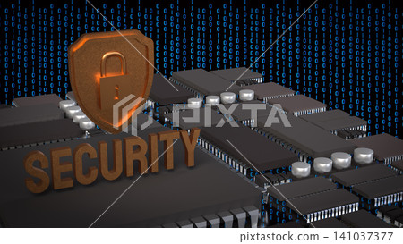 Cyber Security Shield Over Digital Circuit Network 3d render. Cyber Security Shield Over Digital Circuit Network 3d render. 141037377