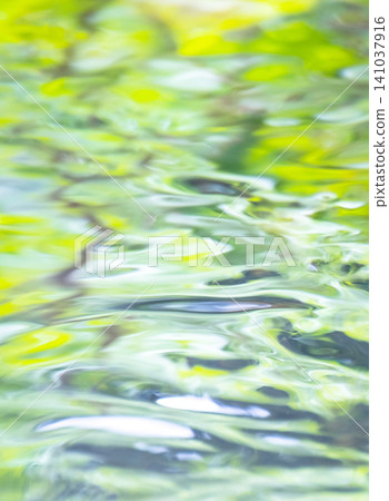 Image materials depicting the fresh greenery of a forest, a clear stream, and summer colors reflected on the water's surface. Image materials depicting the fresh greenery of a forest, a clear stream, and summer colors reflected on the water's surface. 141037916