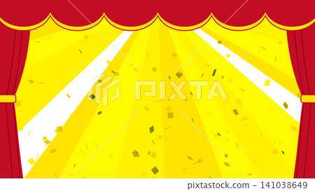 Light, confetti, speed lines, effect lines, Christmas, New Year's cards, New Year's Day, Halloween, manga, party 141038649