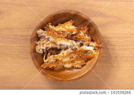 Grilled conger eel, soy sauce flavor, dried seafood product Grilled conger eel, soy sauce flavor, dried seafood product 141039268