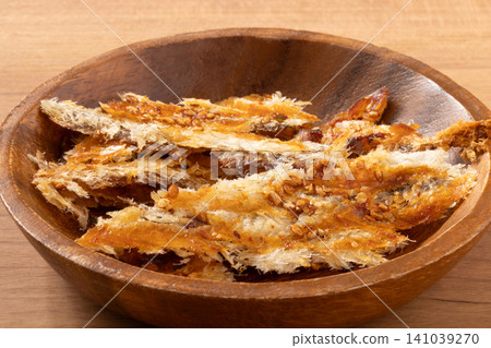 Grilled conger eel, soy sauce flavor, dried seafood product Grilled conger eel, soy sauce flavor, dried seafood product 141039270