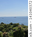 The Seto Inland Sea, bustling with many ships (Awaji Highway Oasis, Awaji City, Hyogo Prefecture; photo taken in June) 141040372