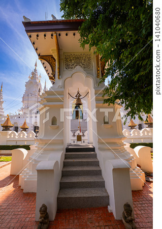 the beautifully built metal pagoda castle. the beautifully built metal pagoda castle. 141040680