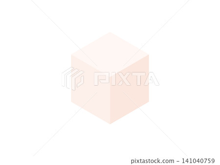 A simple isometric illustration of a building-like cube (pink). A simple isometric illustration of a building-like cube (pink). 141040759