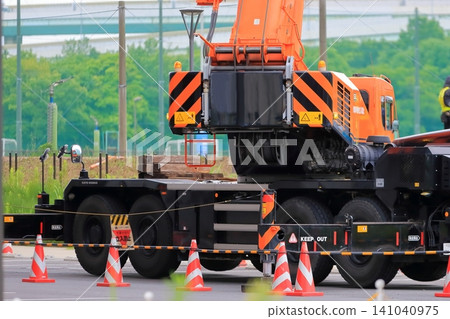 Rough terrain crane image Rough terrain crane image 141040975