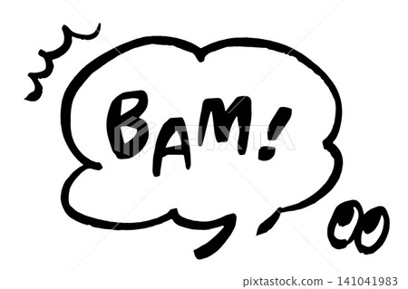 手繪風格的漫畫對話框插圖,配有 BAM 音效,流行風格的對話框,採用美式漫畫設計。 手繪風格的漫畫對話框插圖,配有 BAM 音效,流行風格的對話框,採用美式漫畫設計。 141041983