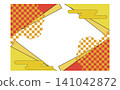 New Year's card background material 141042872