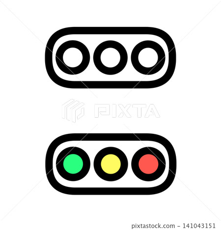 Simple signal icon set (color and monochrome) Simple signal icon set (color and monochrome) 141043151