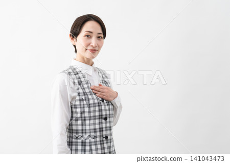 Young woman in office uniform Business image Young woman in office uniform Business image 141043473